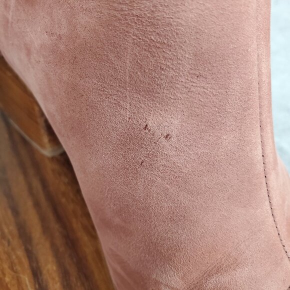 Toms Chelsea Boots Womens 9.5 Red Burgundy Leather Pull On Comfort Ankle Booties - Picture 7 of 11